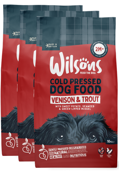 Venison & Trout Premium British Cold Pressed Dog Food