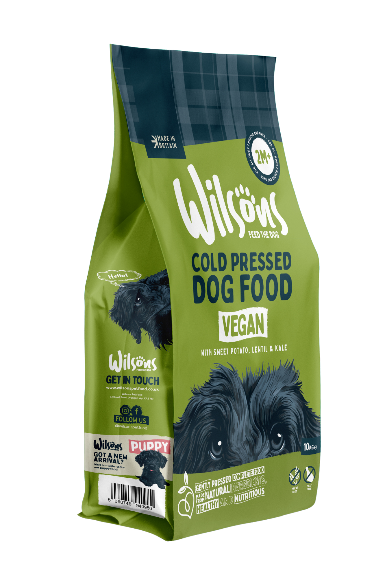 Vegan Premium Cold Pressed Dog Food 3x 10kg bag