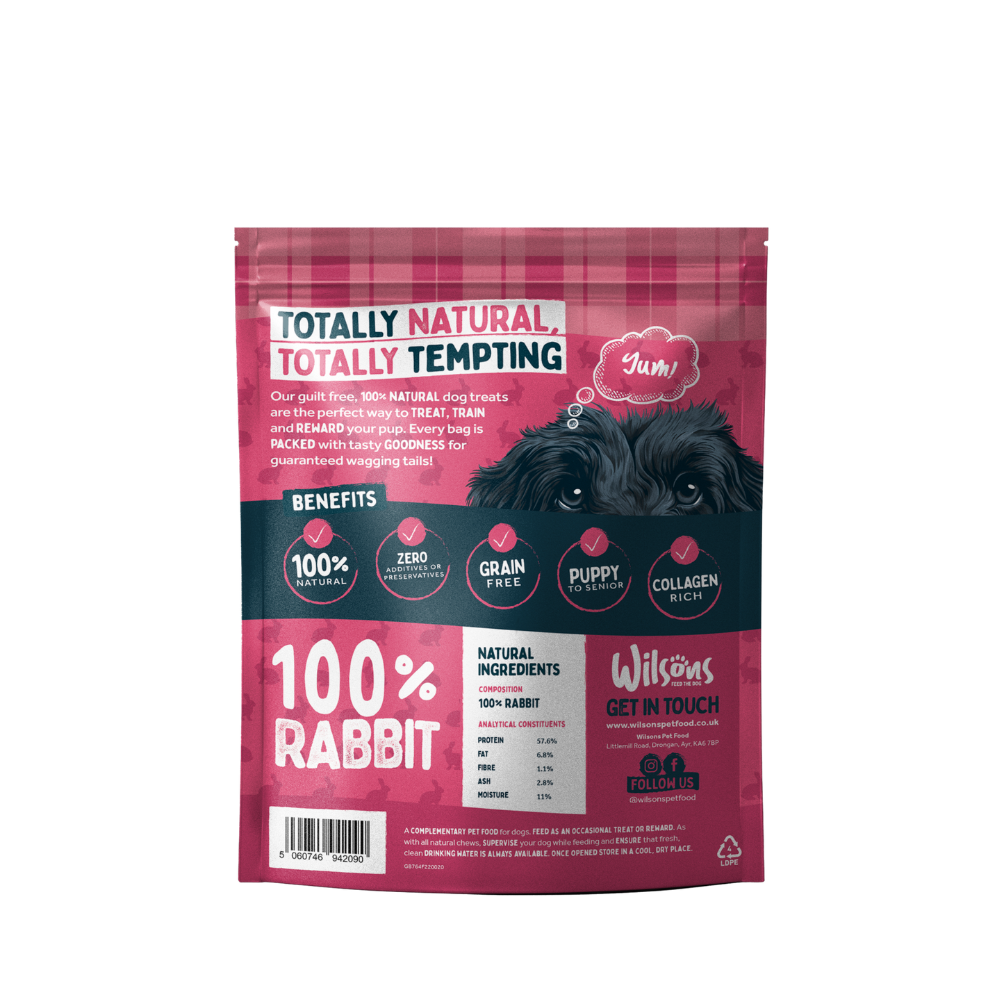 Rabbit Ears Natural Dog Treats