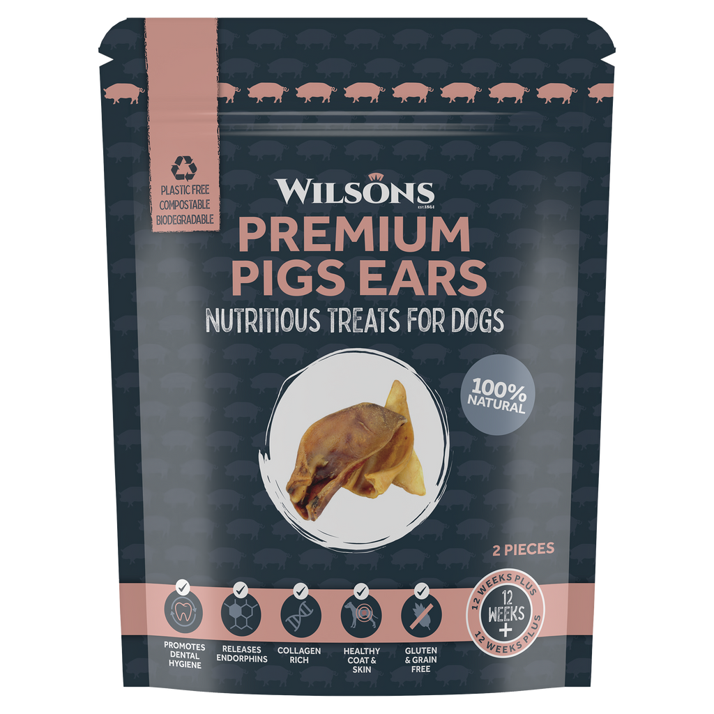 Premium Pigs Ears Natural Dog Treats Wilsons Pet Food